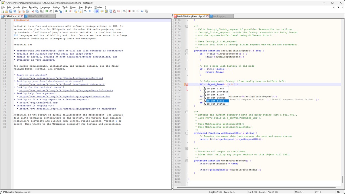 Notepad++功能预览